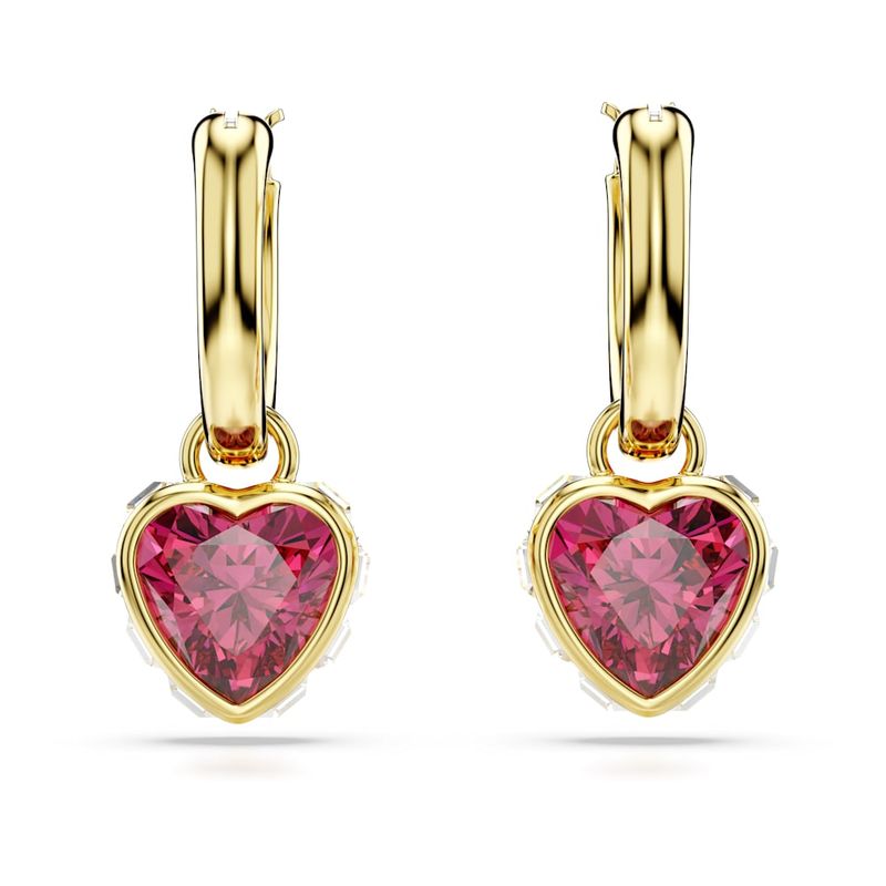 Pendientes-Stilla-Corazon-Rojos-Baño-tono-oro