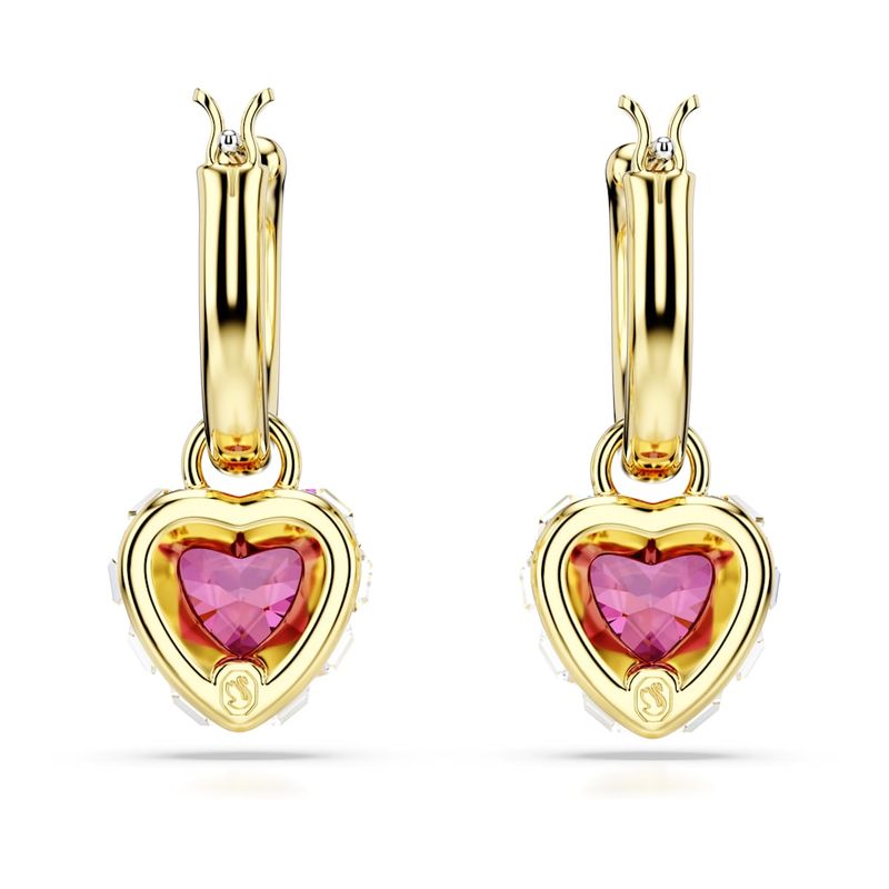 Pendientes-Stilla-Corazon-Rojos-Baño-tono-oro