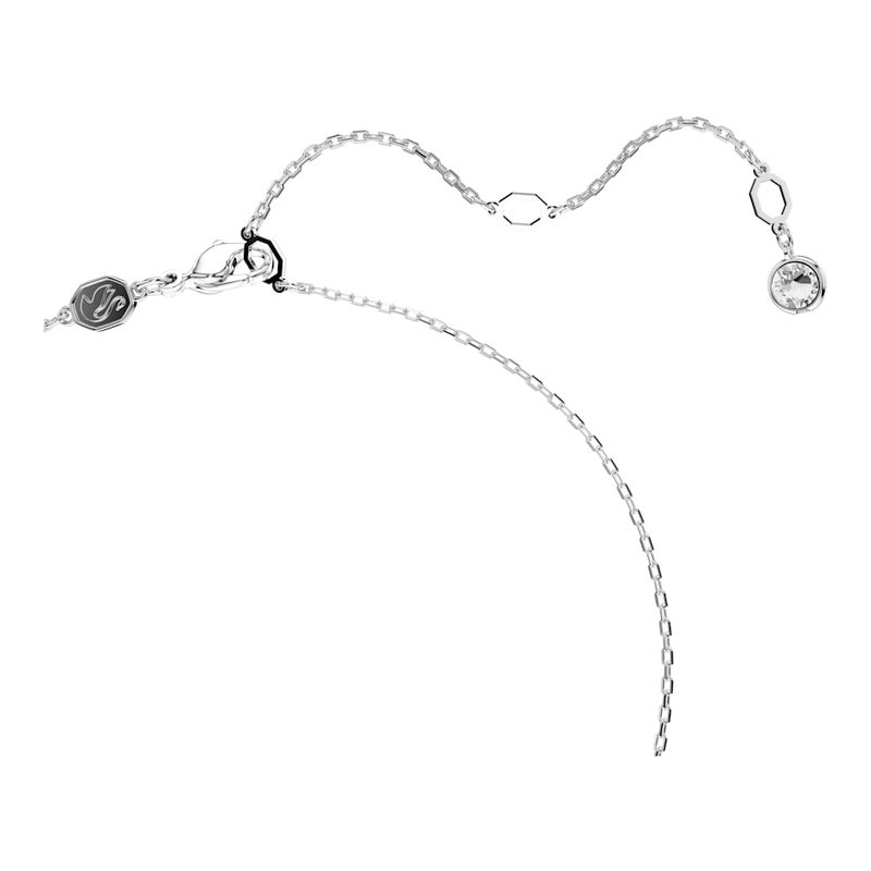 Colgante-Hyperbola-Pave-Simbolo-del-infinito-Blanco-Recubrimiento-en-rodio