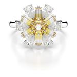Anillo-de-coctel-Idyllia-Tallas-mixtas-Flor-Amarillo-Recubrimiento-en-rodio