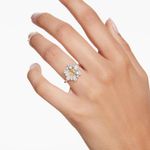 Anillo-de-coctel-Idyllia-Tallas-mixtas-Flor-Amarillo-Recubrimiento-en-rodio