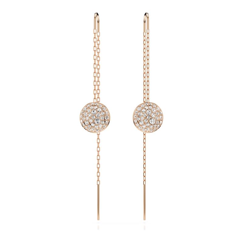 Pendientes-Meteora-Blancos-Recubrimiento-tono-oro-rosa