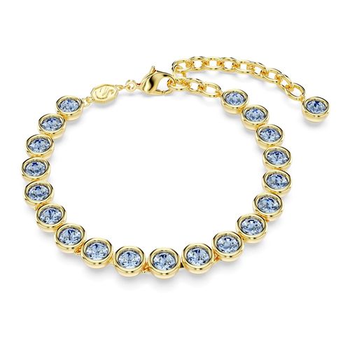 Pulsera Imber, Talla redonda, Azul, Recubrimiento tono oro