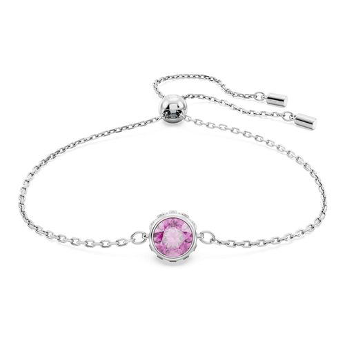 Pulsera Stilla, Talla redonda, Morada, Recubrimiento en rodio