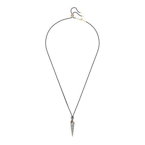 Colgante Idyllia, Talla redonda, Concha de mar, Blanco, Combinación de acabados metálicos