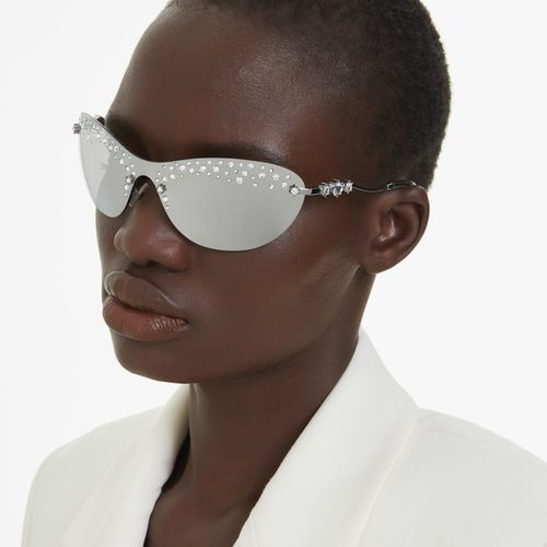 Gafas de sol, Mascarilla, Tono plateado