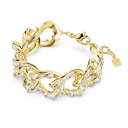 Pulsera Dextera, Arte, Tallas mixtas, Blanca, Recubrimiento tono oro