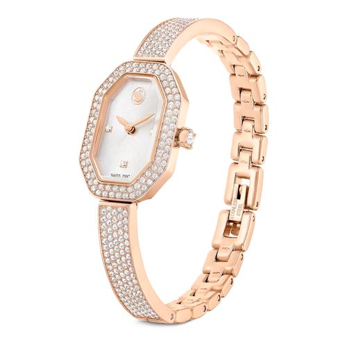 Reloj Dextera Bangle, Fabricado en Suiza, Brazalete de metal, Tono oro rosa, Acabado tono oro rosa