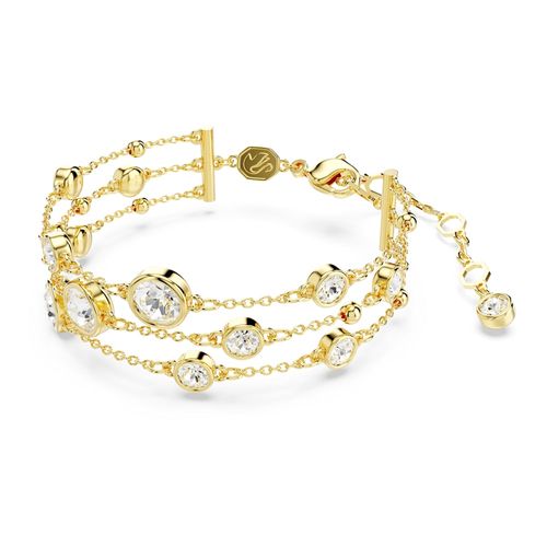 Pulsera ancha Imber, Talla redonda, Recubrimiento tono oro