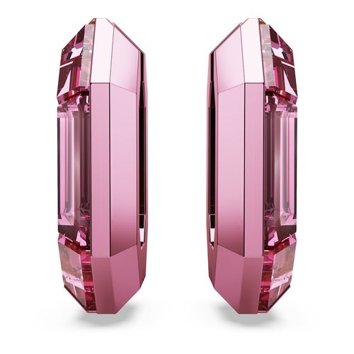 Pendientes de aro Lucent, Forma octagonal, Pequeños, Rosas