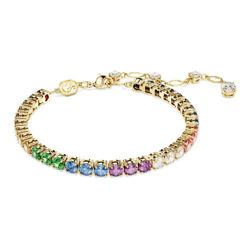 Pulsera Matrix, Talla redonda, Multicolor, Recubrimiento tono oro