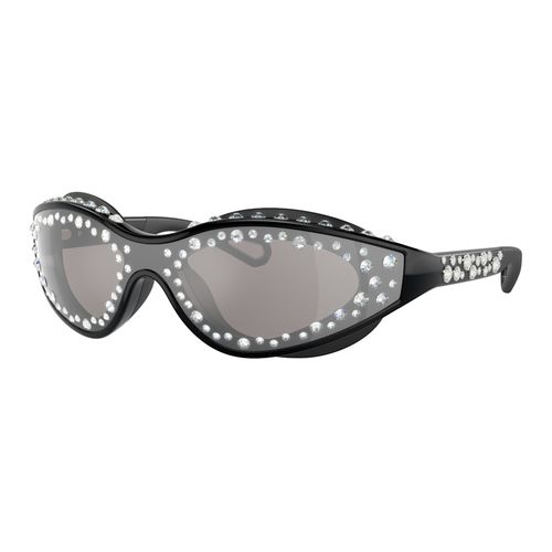 Gafas de sol con correa, Con forma de gafas de natación, Negras