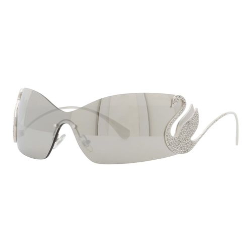 Gafas de sol, Mascarilla, Cisne, SK7020, Tono plateado