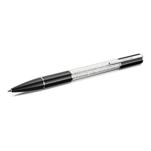 Bolígrafo Crystalline Lustre, Negro, Recubrimiento en rodio