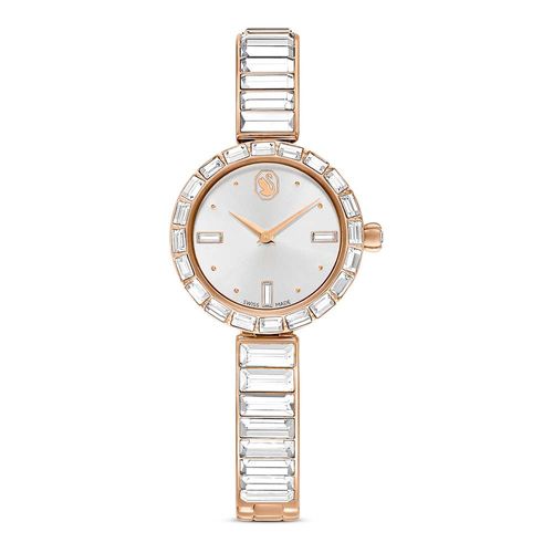 Reloj Matrix Bangle, Fabricado en Suiza, Pulsera de cristal, Tono oro rosa, Acabado tono oro rosa