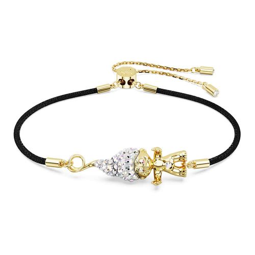 Pulsera Good Luck Trolls, Troll, Blanca, Recubrimiento tono oro