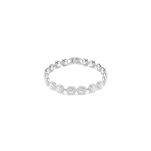 Pulsera Una, Talla redonda, Blanca, Baño de rodio