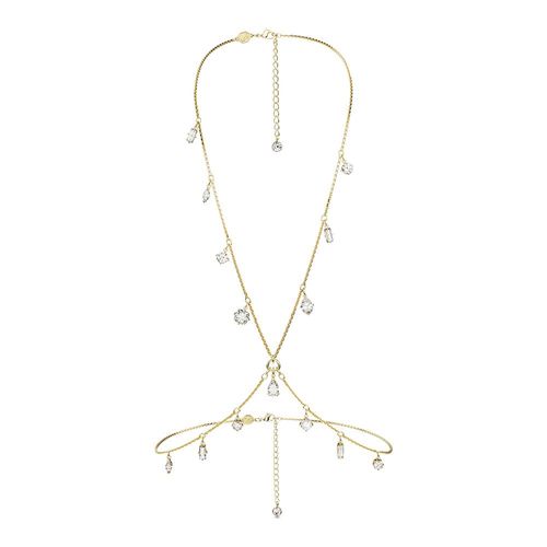 Cadena para el cuerpo Imber, Tallas mixtas, Blanca, Baño tono oro