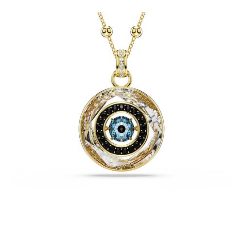 Colgante Symbolica, Ojo turco, Mediano, Multicolor, Baño tono oro
