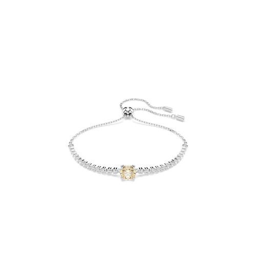 Pulsera Matrix Tennis, Tallas mixtas, Blanca, Baño de rodio