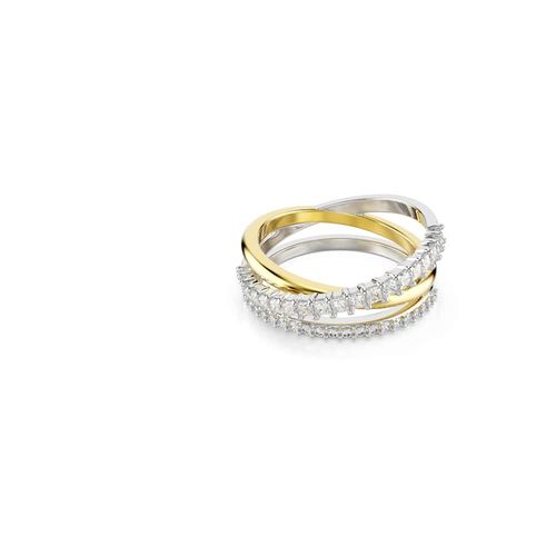 Anillo Hyperbola, Tallas mixtas, Blanco, Combinación de acabados metálicos
