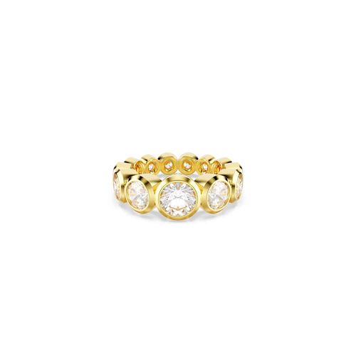 Anillo Imber, Tallas redondas combinadas, Blanco, Baño tono oro