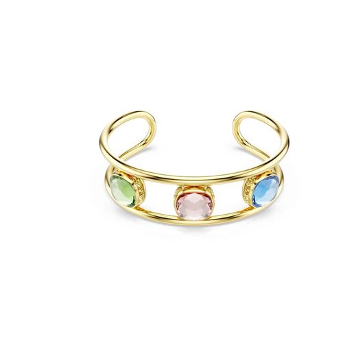 Brazalete Chroma, Talla cojin, Verde, Baño tono oro