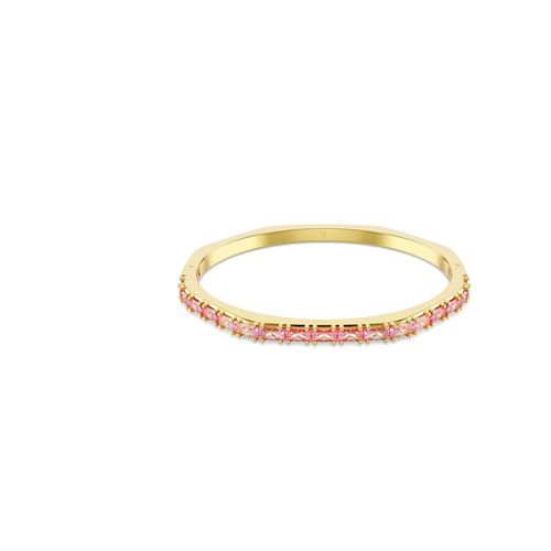 Brazalete Matrix, Talla baguette, Rosa, Baño tono oro