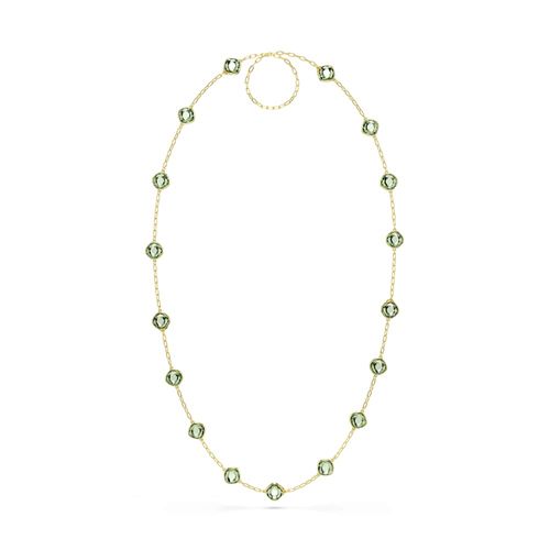 Collar Chroma, Talla octogonal, Verde, Baño tono oro