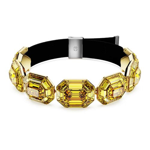 Gargantilla Lucent, Forma octagonal, Amarillo, Baño tono oro