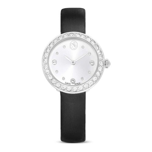 Reloj Matrix Tennis, Fabricado en Suiza, Correa de piel, Negro, Acero inoxidable