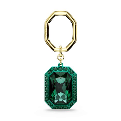 Llavero, Talla octogonal, Verde, Combinación de acabados metálicos SWA5666643