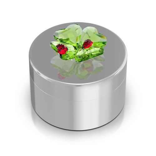 Idyllia Caja decorativa Trébol y Mariquita
