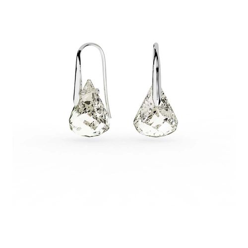 Pendientes Lunar, Grises , Baño de rodio