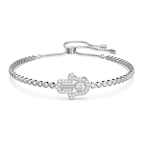 Pulsera Matrix, Mano, Blanca, Baño de rodio