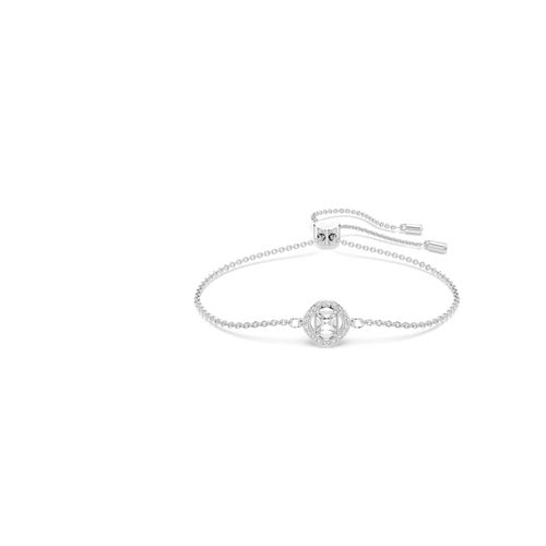 Pulsera Una Angelic, Talla redonda, Blanca, Baño de rodio