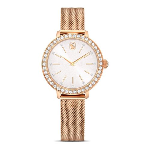 Reloj Certa, Brazalete de metal, Tono oro rosa, Acabado tono oro rosa