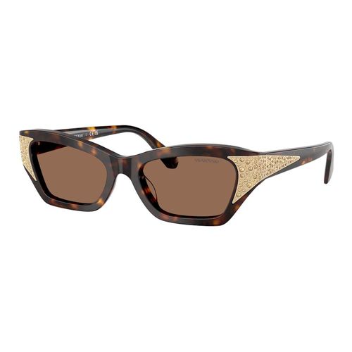 Gafas de sol, Forma de ojo de gato, SK6029, Marrones
