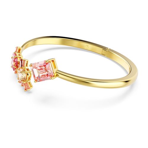 Brazalete Gema, Tallas mixtas, Rosa, Baño tono oro