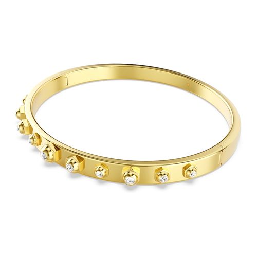 Brazalete Numina, Tallas redondas combinadas, Blanco, Baño tono oro