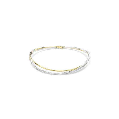Gargantilla Hyperbola, Talla redonda, Blanca, Combinación de acabados metálicos