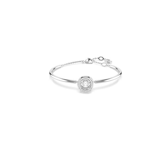 Brazalete Dextera, Talla redonda, Blanco, Baño de rodio