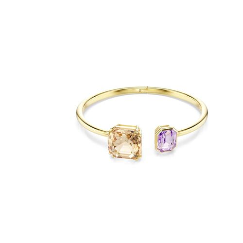 Brazalete Millenia, Talla octogonal, Multicolor, Baño tono oro