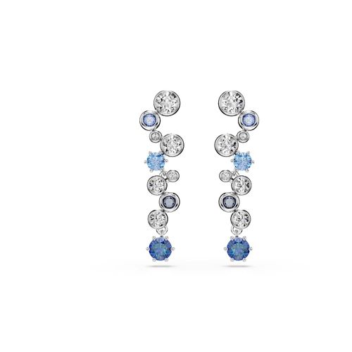 Pendientes Constella, Tallas mixtas, Azules, Baño de rodio