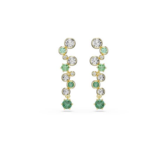 Pendientes Constella, Tallas mixtas, Verdes, Baño tono oro