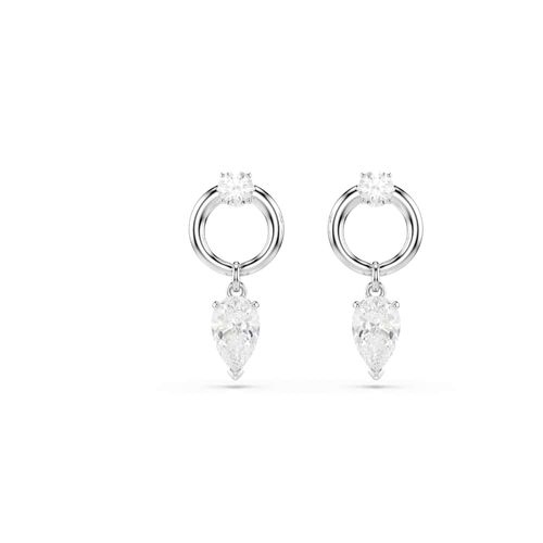 Pendientes Mesmera, Tallas mixtas, Blancos, Baño de rodio