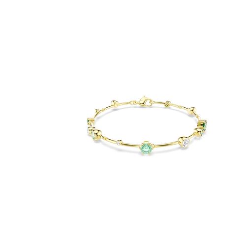 Pulsera Constella, Tallas mixtas, Verde, Baño tono oro