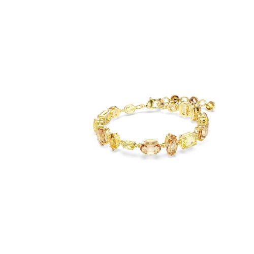 Pulsera Gema, Tallas mixtas, Amarillo, Baño tono oro