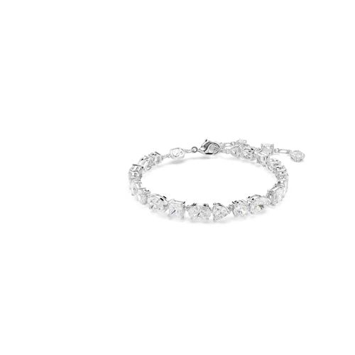 Pulsera Mesmera, Tallas mixtas, Blanca, Baño de rodio