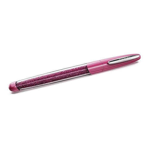 Bolígrafo Rollerball Crystalline Nova, Rosa, Cromado